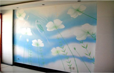 宿松画墙绘怎么画好白云的蓬松感？