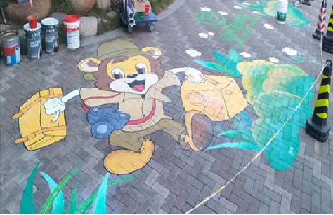 宿松夏季画地面彩绘会遇到的问题