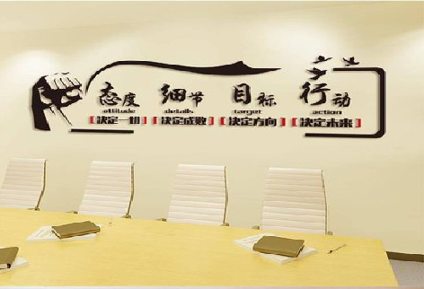 宿松企业文化墙主要展示什么？