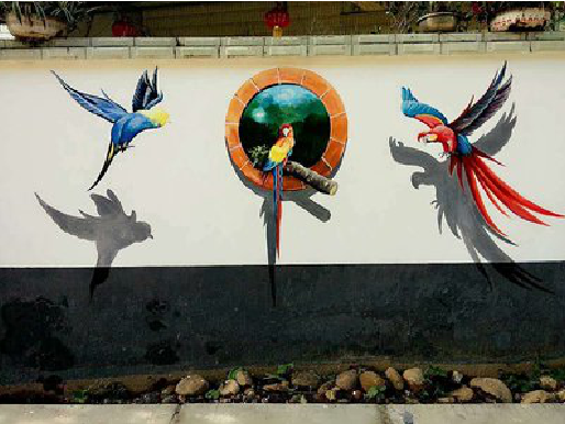 宿松视觉错位-3D墙绘设计