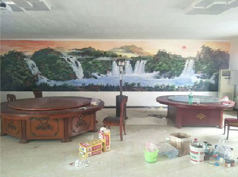 宿松墙绘-写实风景