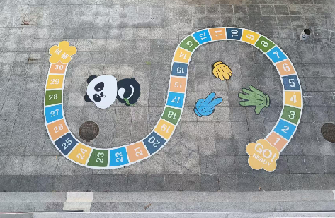 宿松地面游戏彩绘