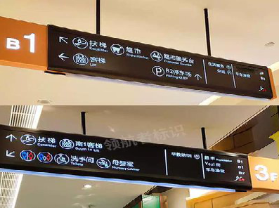 宿松如何通过商场标识牌引导客流分布？